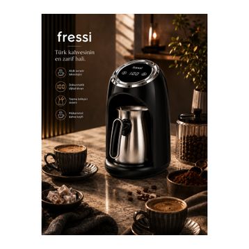 Fressi FR-TK302 Siyah Türk Kahve Makinesi