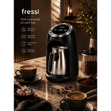 Fressi FR-TK302 Siyah Türk Kahve Makinesi
