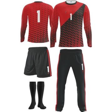 FreySport Compactness Siyah Kırmızı Kaleci Seti