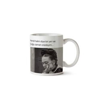 Frida Kahlo Kendi Halim Baskılı Kupa