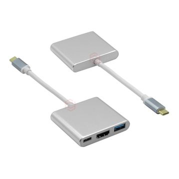 Frisby FA-7656TC Type-c To HDMI+USB3.0-PD Çevirici