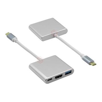 Frisby FA-7656TC Type-c To HDMI+USB3.0-PD Çevirici