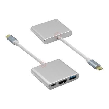 Frisby FA-7656TC Type-c To HDMI+USB3.0-PD Çevirici