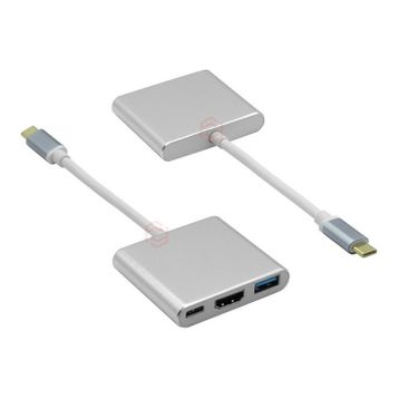 Frisby FA-7656TC Type-c To HDMI+USB3.0-PD Çevirici