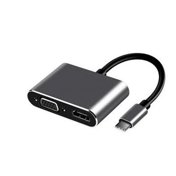 Frisby FA-7678C Type-C HDMI+VGA 4Kx2K Adaptör