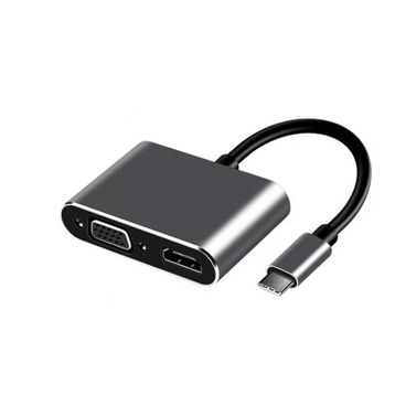 Frisby FA-7678C Type-C HDMI+VGA 4Kx2K Adaptör