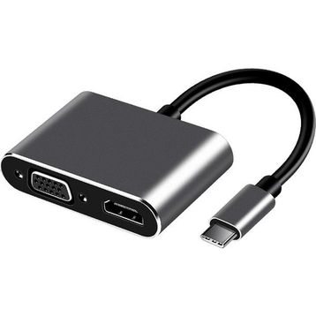 Frisby FA-7678C Type-C HDMI+VGA 4Kx2K Adaptör