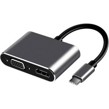 Frisby FA-7678C Type-C HDMI+VGA 4Kx2K Adaptör
