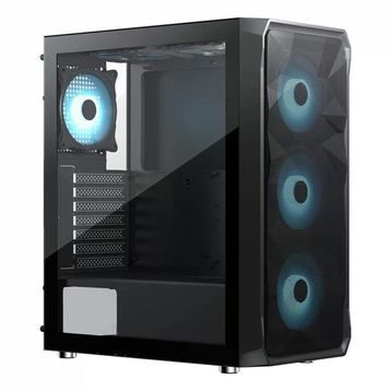 Frisby FC-9485G 600 W 80+ Siyah RGB Fan Mid Tower ATX Kasa
