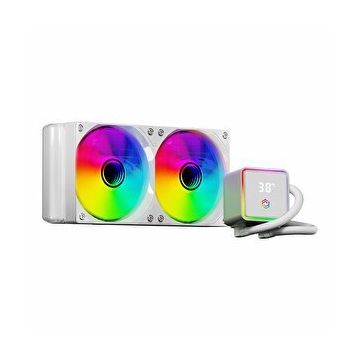 Frisby FCL-240W ARGB 240 mm AM5/1851P Beyaz İşlemci Sıvı Soğutucu