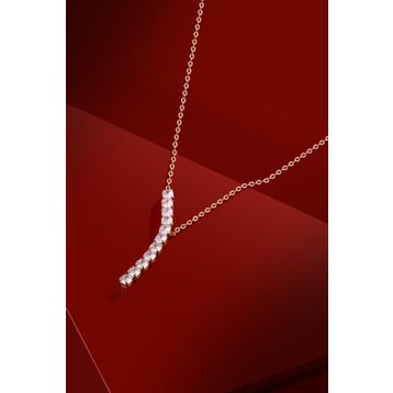 FRNCH FRJ30419-519-C Sıralı Zirkon Taşlı Kadın Kolye