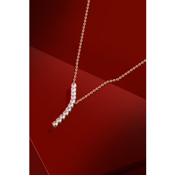 FRNCH FRJ30419-519-G Sıralı Zirkon Taşlı Kadın Kolye