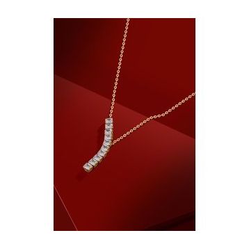 FRNCH FRJ30420-520-G Sıralı Zirkon Taşlı Kadın Kolye