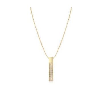 FRNCH FRJ30437-537-G Dikdörtgen Model Zirkon Taşlı Gold Renk Kadın Kolye