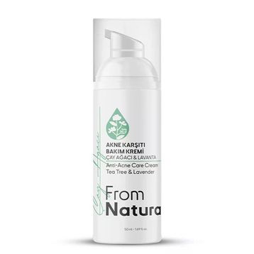 From Natura Çay Ağacı ve Lavanta Akne ve Siyah Nokta Karşıtı 50 ml Bakım Kremi