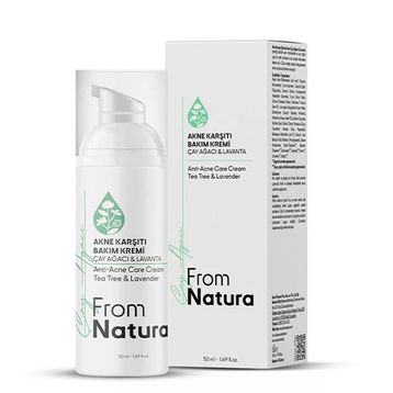 From Natura Çay Ağacı ve Lavanta Akne ve Siyah Nokta Karşıtı 50 ml Bakım Kremi