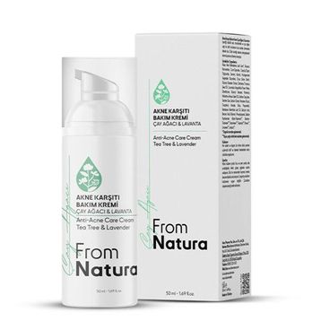 From Natura Çay Ağacı ve Lavanta Akne ve Siyah Nokta Karşıtı 50 ml Bakım Kremi