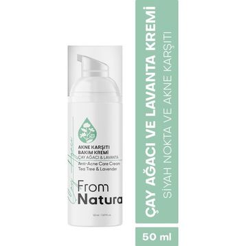 From Natura Çay Ağacı ve Lavanta Akne ve Siyah Nokta Karşıtı 50 ml Bakım Kremi