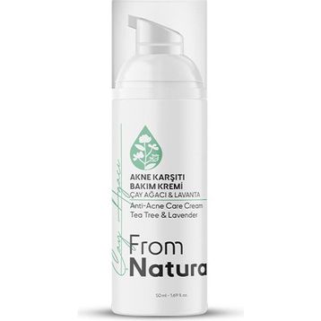 From Natura Çay Ağacı ve Lavanta Akne ve Siyah Nokta Karşıtı 50 ml Bakım Kremi