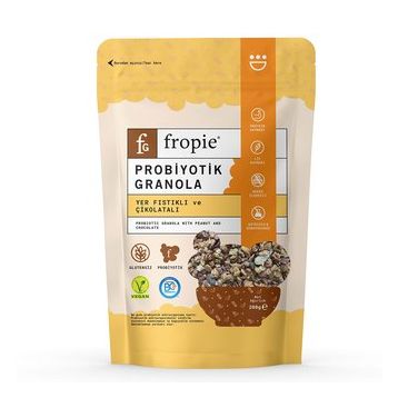 Fropie 200 gr Yer Fıstıklı Çikolatalı Probiyotik Granola