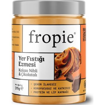 Fropie 315 gr Kakao Nibli ve Çikolatalı Yer Fıstığı Ezmesi