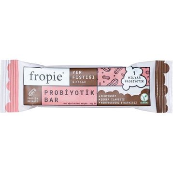 Fropie 35 gr Yer Fıstık Kakao Probiyotik Bar