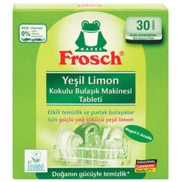 Frosch Yeşil Limonlu 30 Bulaşık Makinesi Tableti