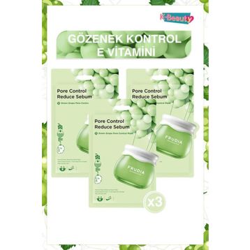 Frudia Green Grape 3 Adet Kağıt Yüz Maskesi