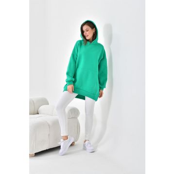 Ftz Women 10000 Benetton 3 İp Şardonlu Kapüşonlu Kadın Sweatshirt