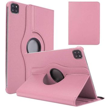 Fuchsia Apple İpad Air 10.9 2022 5.nesil Uyumlu Dönebilen Standlı Tablet Kılıfı