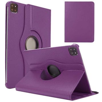 Fuchsia Apple iPad Pro 12.9 2020 Dönebilen Standlı Kılıf
