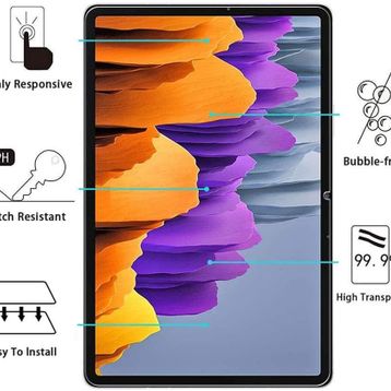 Fuchsia Galaxy Tab S7 T870 Blue Nano Screen Protector Tablet Kılıfı