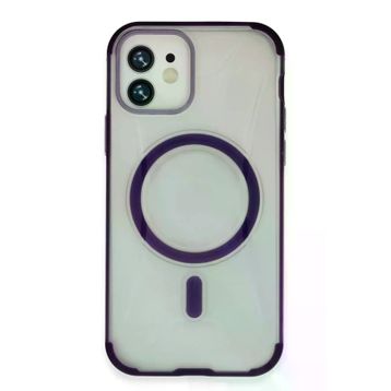 Fuchsia İphone 11 İle Uyumlu Hilton Kablosuz Şarj Özellikli Derin Mor Kapak
