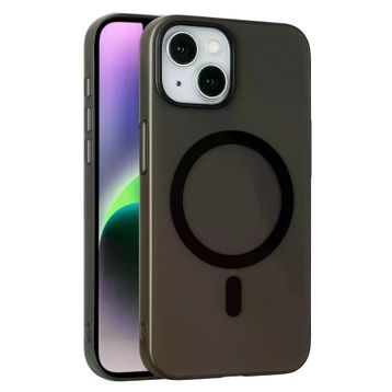 Fuchsia İphone 14 İle Uyumlu Tuna Pc Slim Siyah Kablosuz Şarj Özellikli Kapak