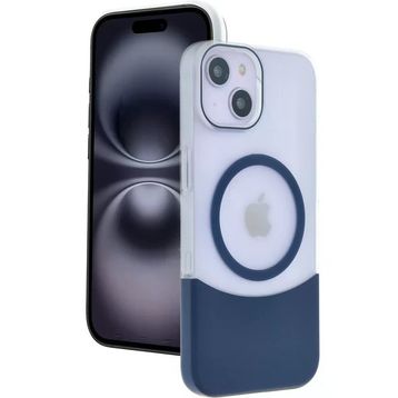 Fuchsia İphone 14 İle Uyumlu Velar Kablosuz Şarj Özellikli Lacivert Kapak