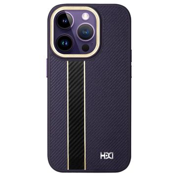 Fuchsia İphone 14 Pro İle Uyumlu Hbc-163 Times Kapak - Derin Mor Kılıf