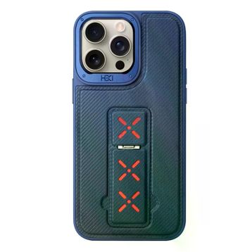 Fuchsia İphone 14 Pro İle Uyumlu Hbc-248 Lima Lacivert Standlı Kapak