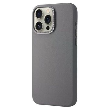 Fuchsia İphone 14 Pro İle Uyumlu Hbc-255 Viyana Titan Gri Kapak