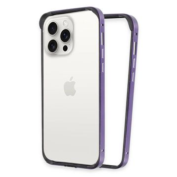 Fuchsia İphone 14 Pro İle Uyumlu Land Bumper Derin Mor Koruma Kapak
