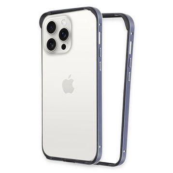 Fuchsia İphone 14 Pro İle Uyumlu Land Bumper Lacivert Koruma Kapak