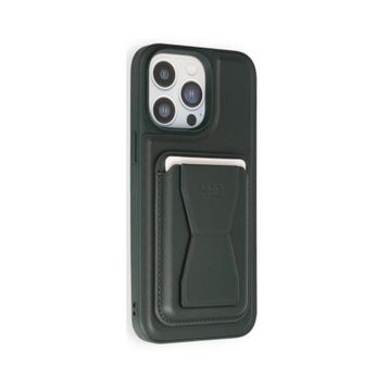 Fuchsia iPhone 14 Pro Kılıf HD Deri Luxury Magnet Kartvizitli Kapak