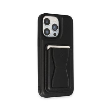 Fuchsia iPhone 14 Pro Kılıf HD Deri Luxury Magnet Kartvizitli Kapak