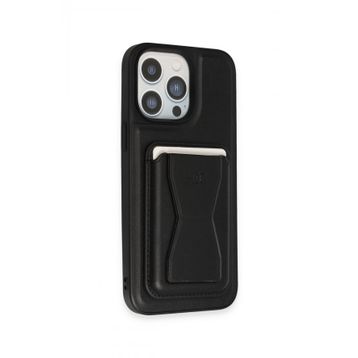 Fuchsia iPhone 14 Pro Kılıf HD Deri Luxury Magnet Kartvizitli Kapak