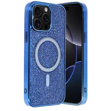 Fuchsia İphone 14 Pro Max İle Uyumlu Helen Lacivert Kablosuz Şarj Özellikli Kapak