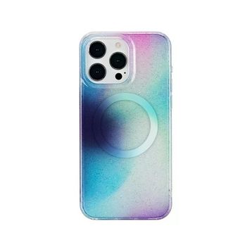 Fuchsia İphone 14 Pro Max İle Uyumlu Tanya Desen 8 Kablosuz Şarj Özellikli Kapak