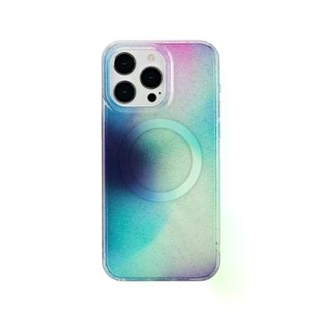 Fuchsia İphone 14 Pro Max İle Uyumlu Tanya Desen 8 Kablosuz Şarj Özellikli Kapak