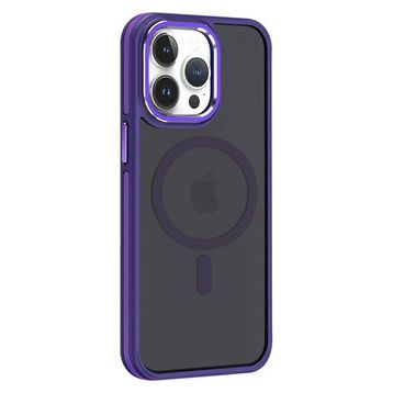 Fuchsia İphone 14 Pro Max İle Uyumlu Winner Derin Mor Kablosuz Şarj Özellikli Kapak