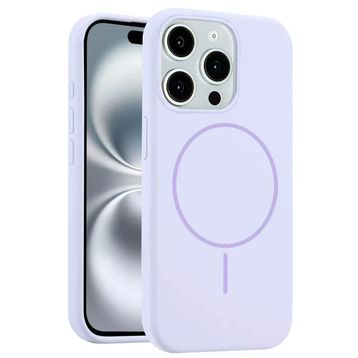 Fuchsia İphone 14 Pro Max Uyumlu Jully Kablosuz Şarj Özellikli Lila Kılıf