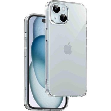 Fuchsia iPhone 15 Crystal Şeffaf Slim Kılıf