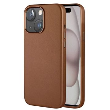 Fuchsia İphone 15 İle Uyumlu Hbc-242 Dividing Kahverengi Kablosuz Şarj Özellikli Kapak